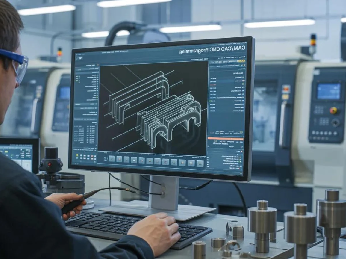 cnc-cad-cam-programming-engineer-workstation - likundacnc.com 工程师电脑端操作 CAD/CAM 软件绘制零件 3D 模型,进行数控加工程序编程