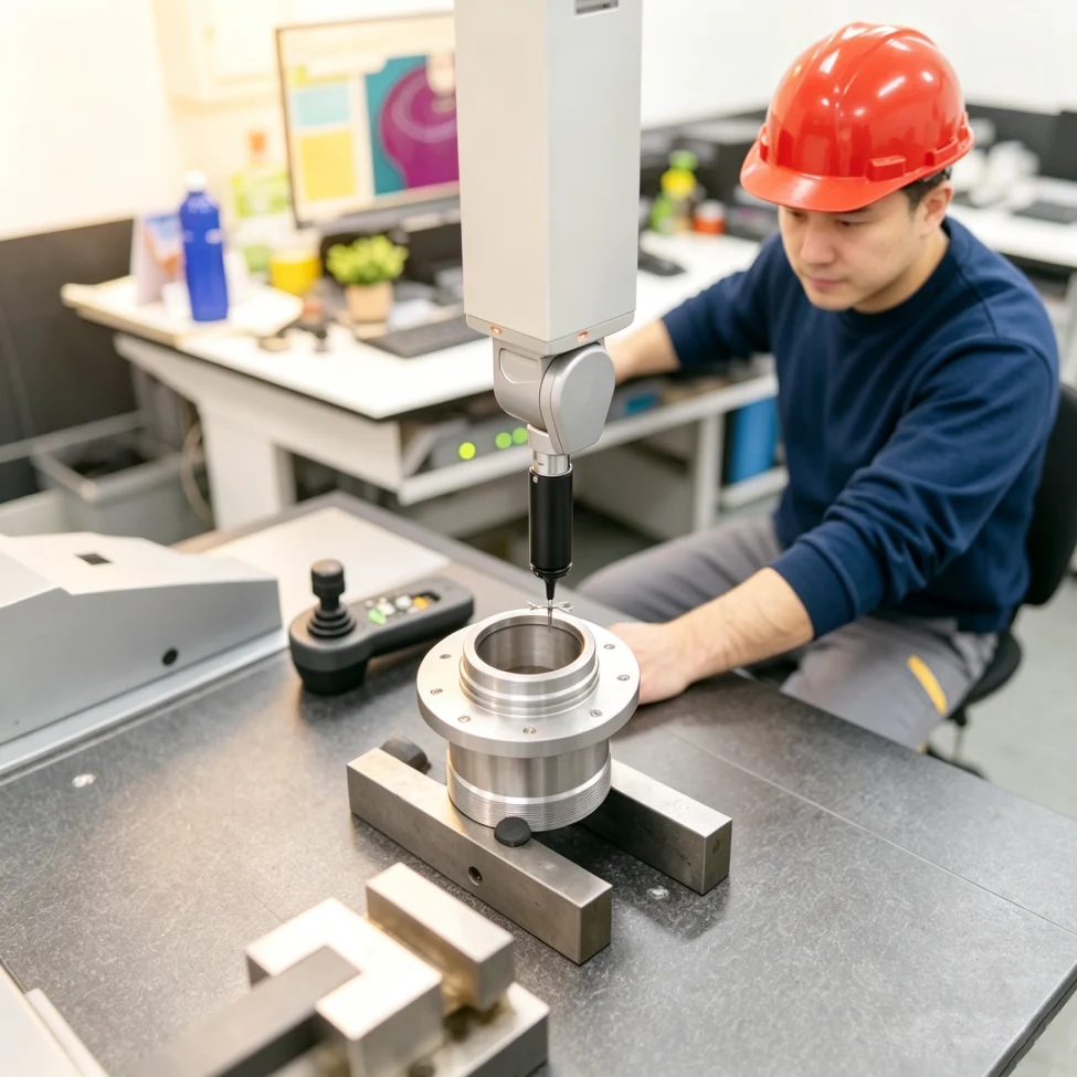 cnc-engineer-quality-control - likundacnc.com CNC工程师进行精密加工质量控制