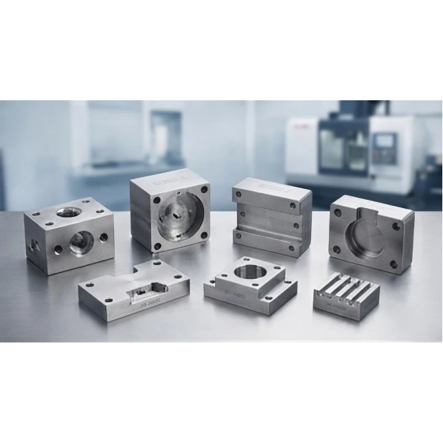 Precision plate parts manufactured by CNC machining