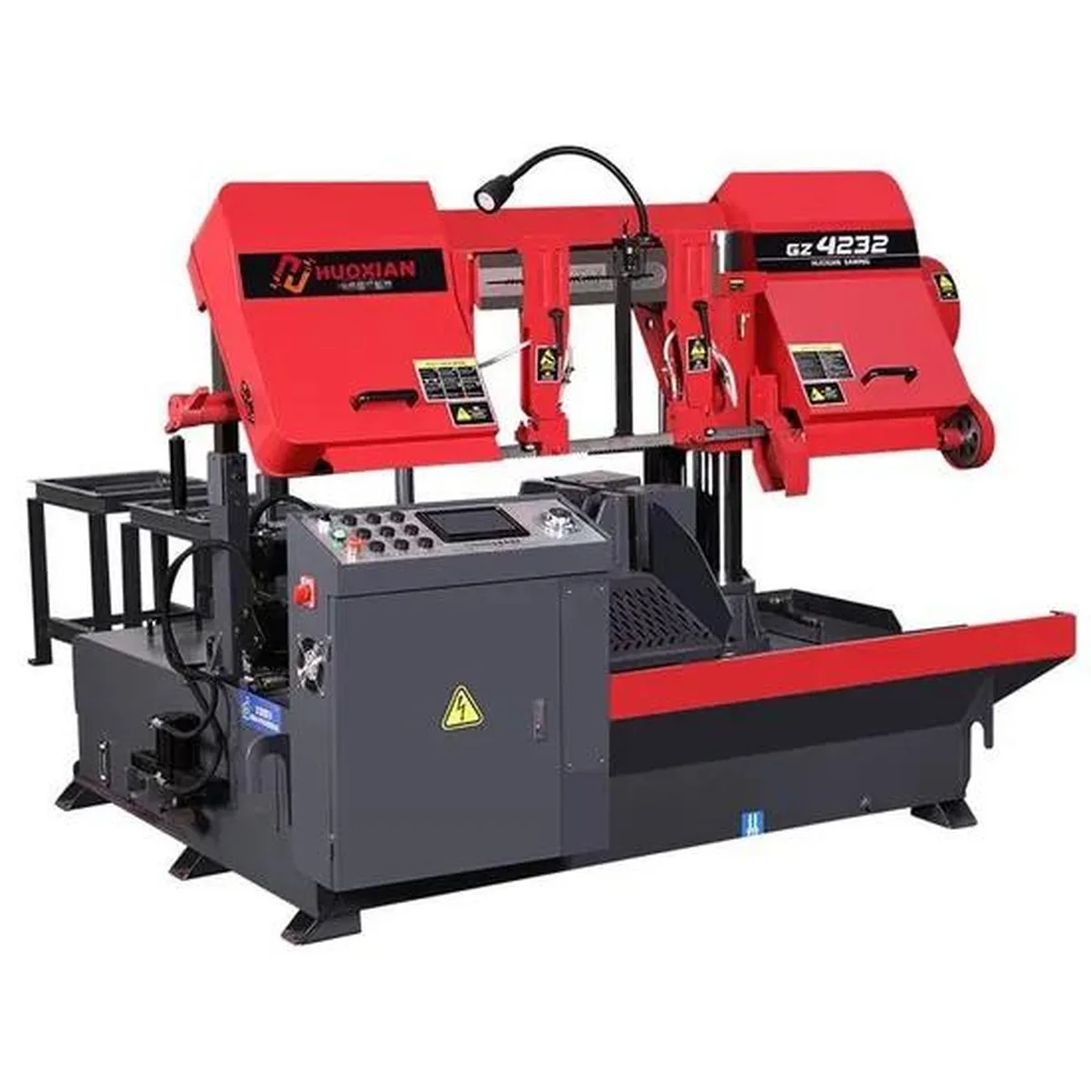 cnc-metal-band-saw-machine - likundacnc.com 数控金属锯床,用于各类金属原材料精准下料,配套 CNC 加工前置工序