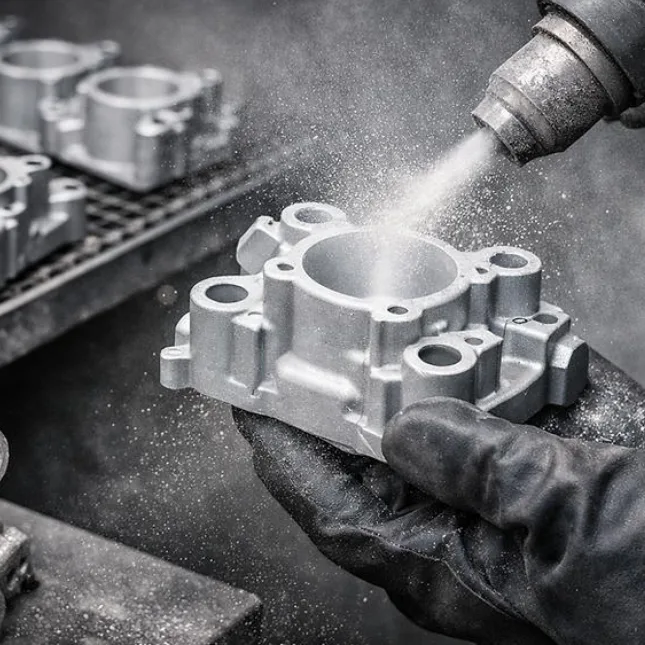 cnc-parts-sand-blasting-treatment - likundacnc.com CNC加工精密板类金属零件