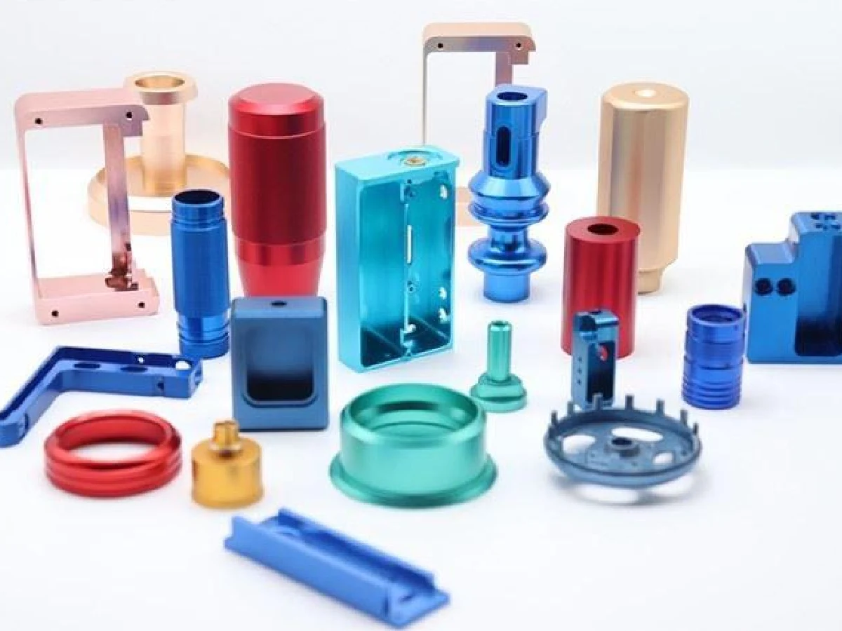 full-range-anodized-aluminum-cnc-housing-bracket-parts - likundacnc.com 红、蓝、青、金、粉多种阳极氧化铝合金 CNC 壳体、支架、筒类非标精密零件合集